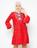 Arjuna Weda Tunik Batik Sentadu Kembang