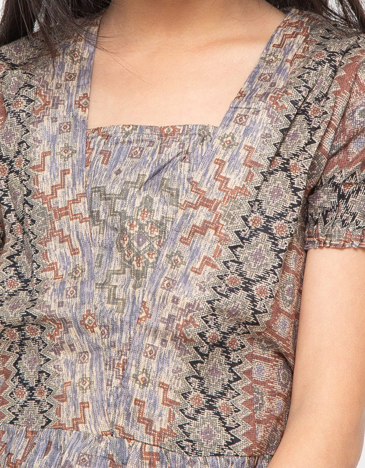 Arjuna Weda Girl Batik Rhombus Elbow