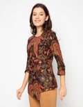 Adikusuma Blouse with Sweet Leaf Batik