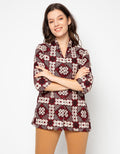 Adikusuma Batik Kawung Concrete Blouse