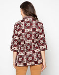 Adikusuma Batik Kawung Concrete Blouse