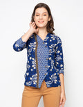 Adikusuma Blouse Floral Batik