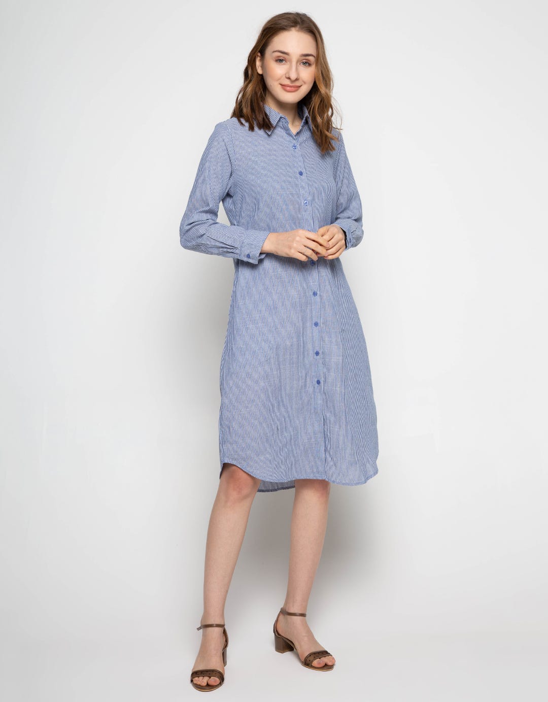 Puricia Button Dress Kemeja