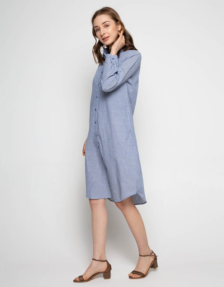 Puricia Button Dress Kemeja