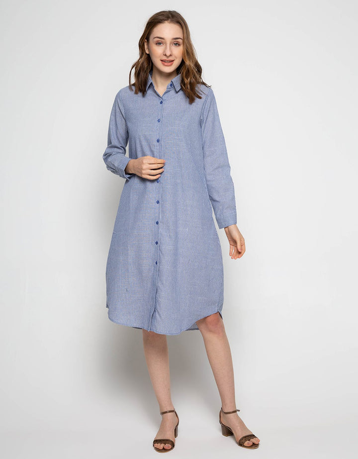 Puricia Button Dress Kemeja