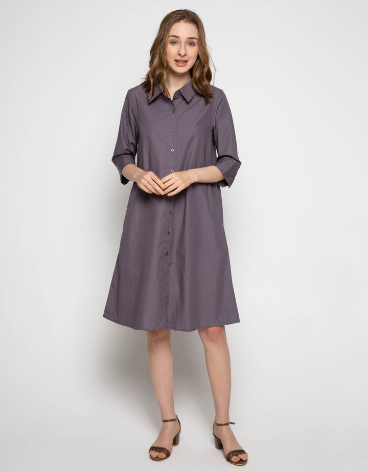 Puricia Dress Kemeja Lengan Panjang
