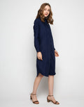 Puricia Button Dress Kemeja