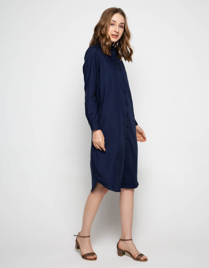 Puricia Button Dress Kemeja