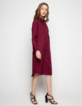 Puricia Button Dress Kemeja Kasual