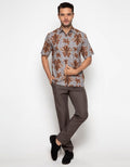 Arjuna Weda Batik Shirt with Vine Leaves