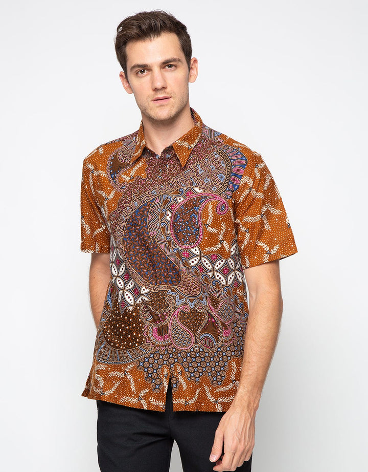 Adikusuma Parsley Kawung Cotton Batik Shirt