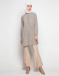Annisa Long Blouse Tekstur Print