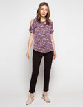 Edition Women Cold Shoulder Blouse Purple