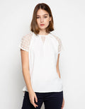 Edition Women Lace Applique Blouse 