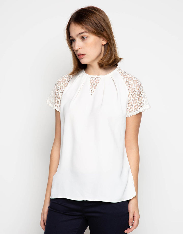 Edition Women Lace Applique Blouse 