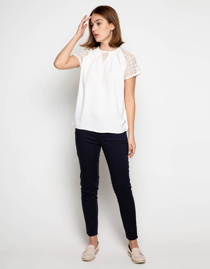 Edition Women Lace Applique Blouse 