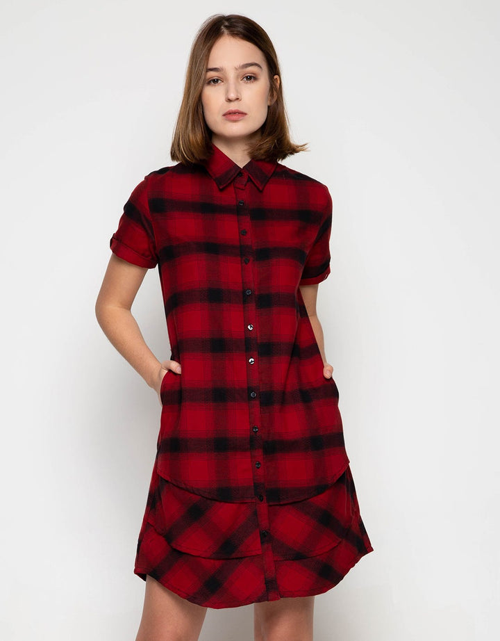 Edition Women Flannel Shirt Dress