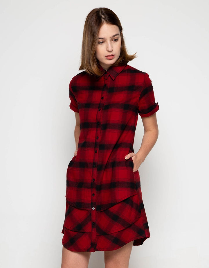 Edition Women Flannel Shirt Dress