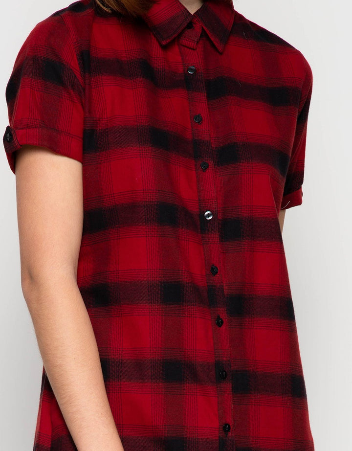 Edition Women Flannel Shirt Dress
