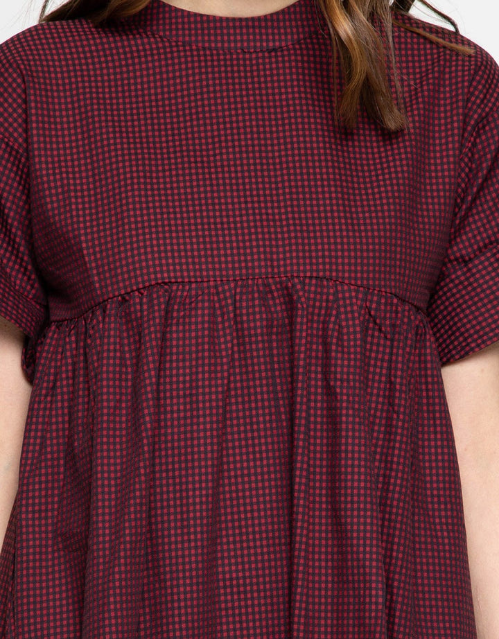 Edition Women Gathered Gingham Dress