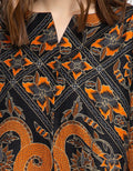 Puricia Slit Collar Dress Batik