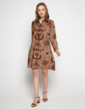 Puricia Front Button Dress Batik