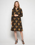 Puricia Dress with Batik Print Motif