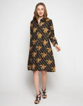 Puricia Dress with Batik Print Motif
