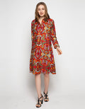 Puricia Dress Batik Lengan Panjang