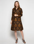 Puricia Long Sleeve Batik Dress