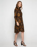 Puricia Long Sleeve Batik Dress