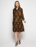 Puricia Long Sleeve Batik Dress