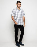Gab's Shirt Casual Lengan Pendek Print Cubes