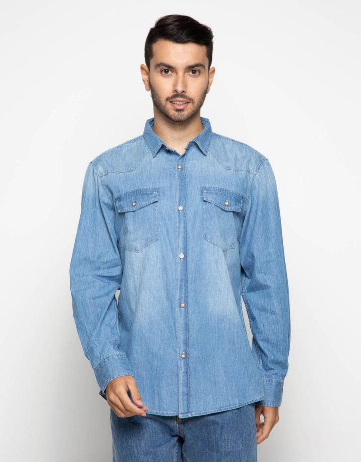 Gab's Long Shirt Denim Casual