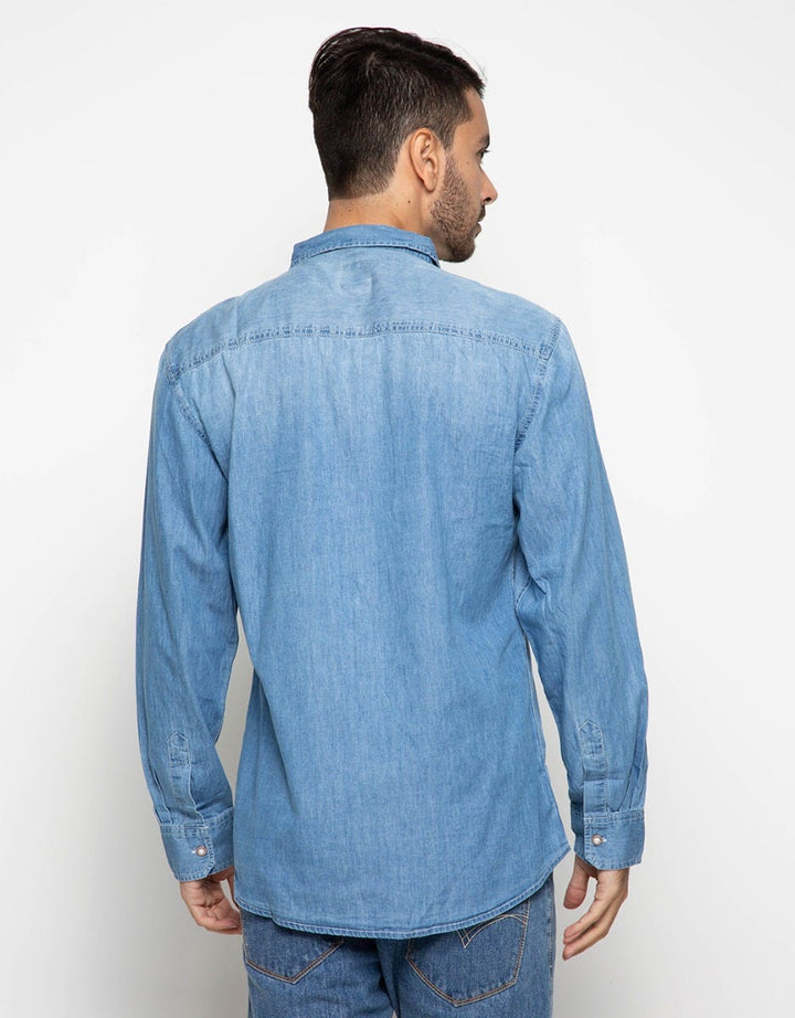 Gab's Long Shirt Denim Casual