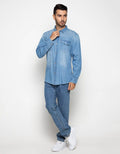 Gab's Long Shirt Denim Casual