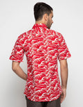 Izzue Wave Motif Kemeja Pria