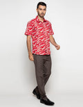 Izzue Wave Motif Kemeja Pria