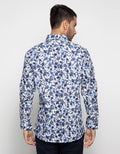 Izzue Kemeja Pria Motif Bunga Batik