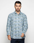 Izzue Kemeja Lengan Panjang Motif Print