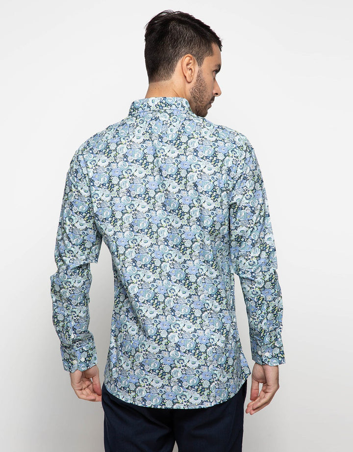 Izzue Kemeja Lengan Panjang Motif Print