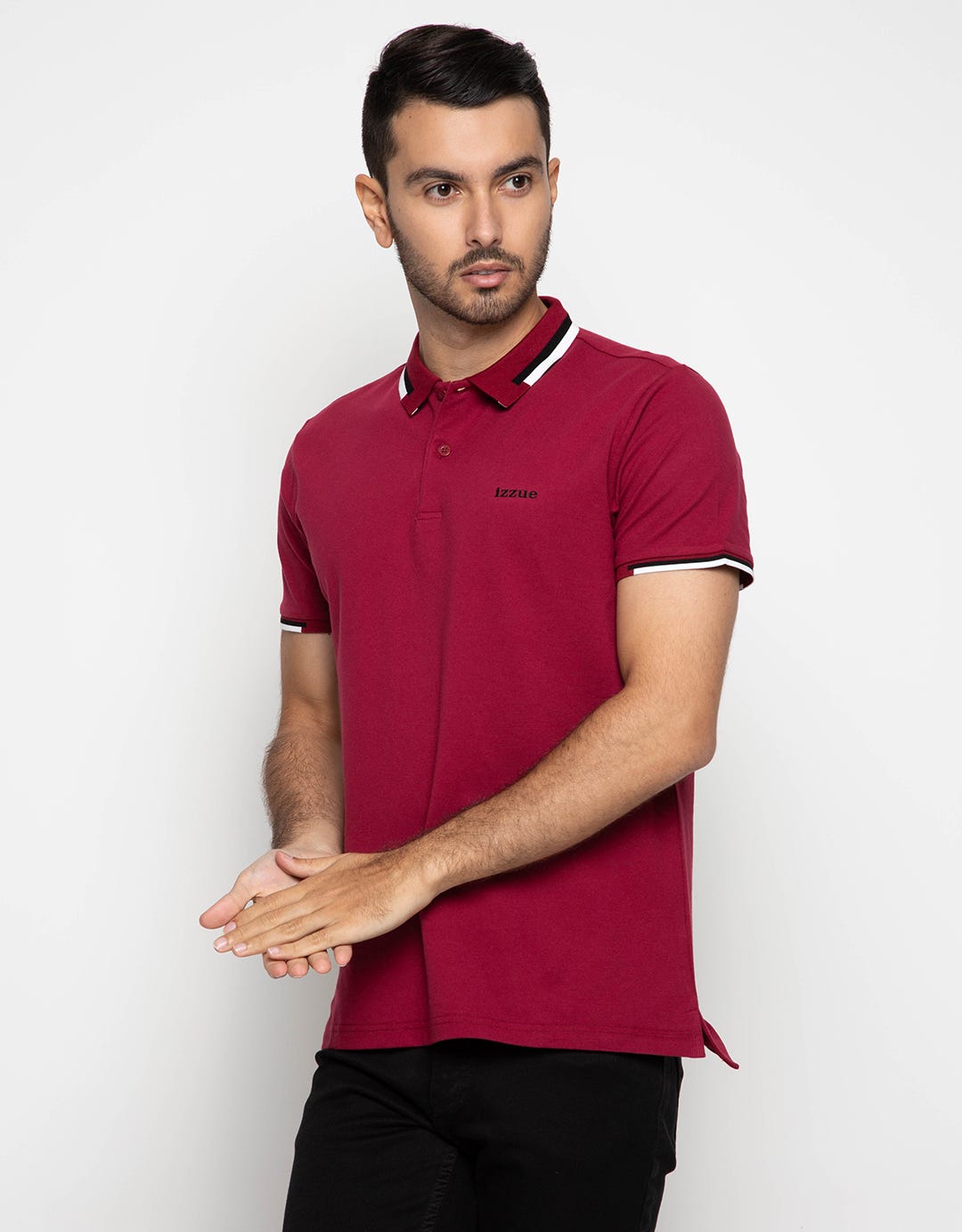 Izzue Wangk Stripe Polo Shirt