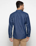 Watchout Jean's Long Slevees Shirt With Shanghai Collar