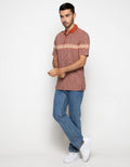 Watchout Casual Tribal Motif Polo Shirt