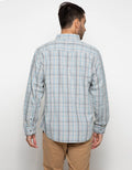 Watchout Casual Kemeja Stripe Lengan Panjang