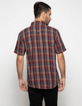 Watchout Casual Kemeja Lengan Pendek Print Stripe