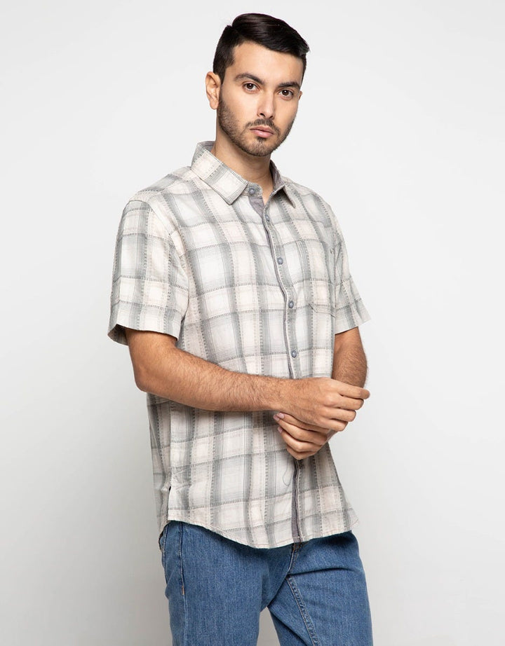 Watchout Casual Short Sleeve Motif Kotak