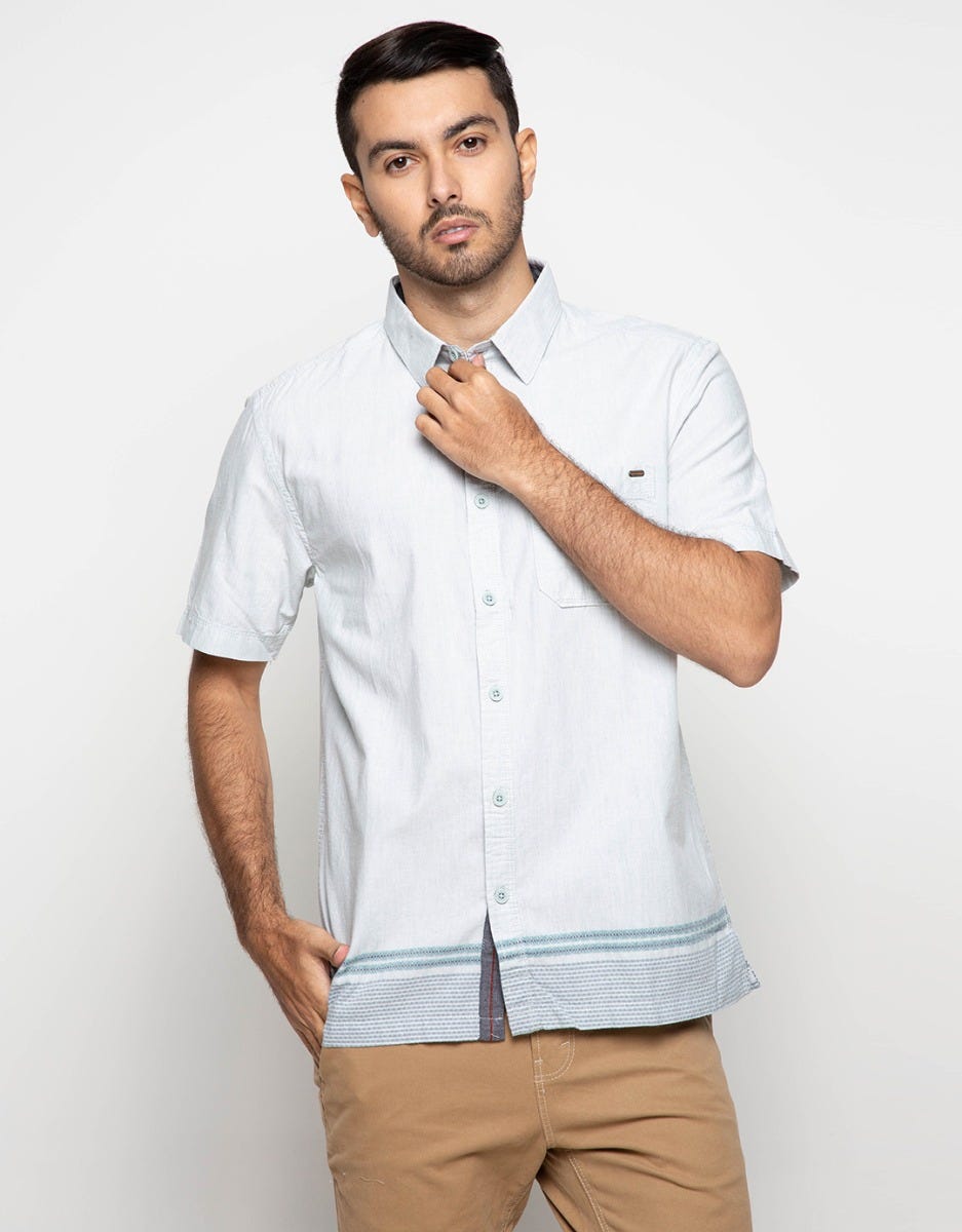 Watchout Motif At Bottom Shirt