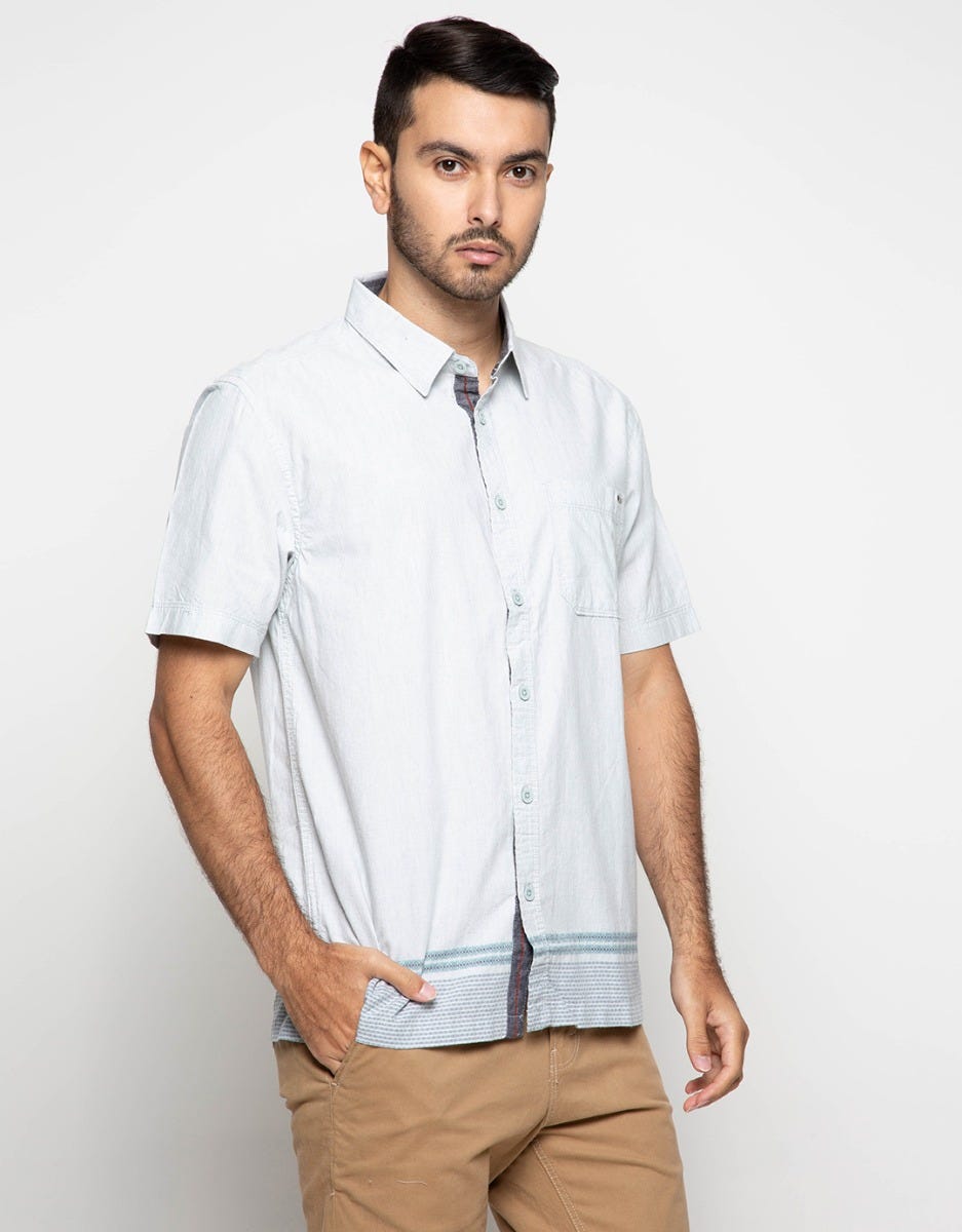 Watchout Motif At Bottom Shirt