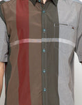 Watchout Casual Kemeja Stripe Two Tone